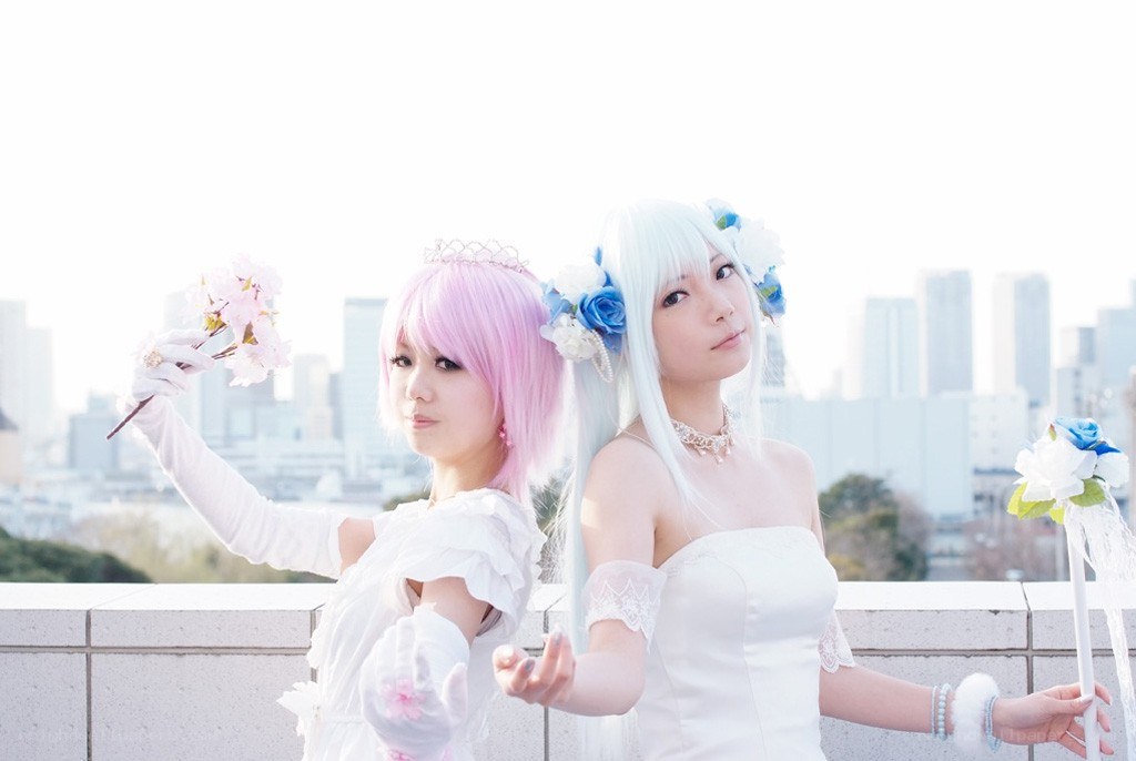 Cosplay wedding duo