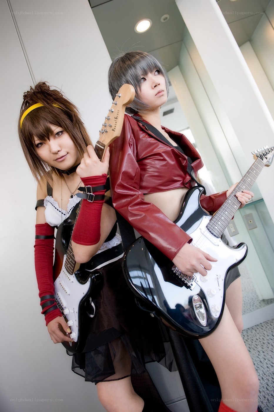 Cosplay with electric guitars