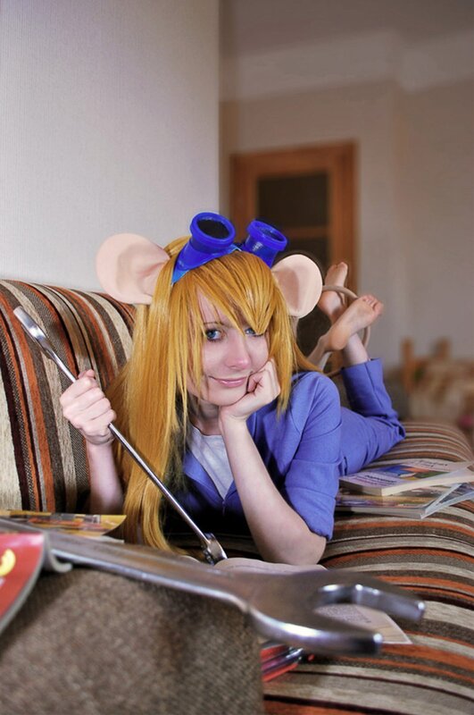 cosplayer as a mouse character
