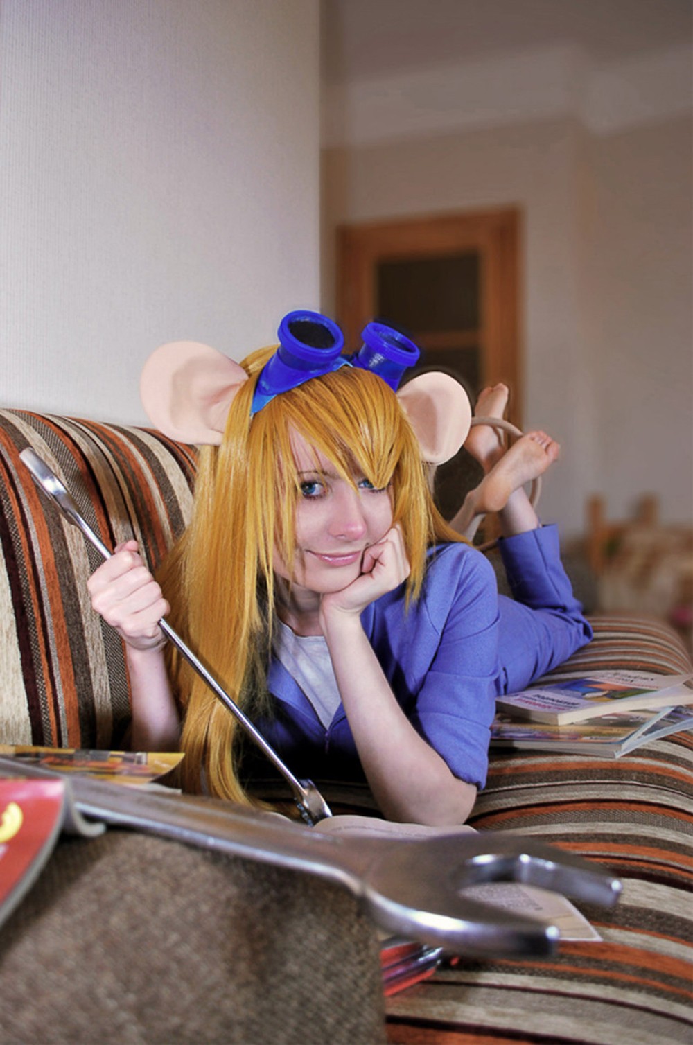 cosplayer as a mouse character