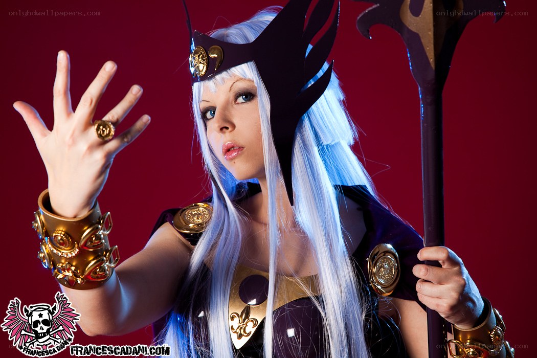 cosplayer as dark fantasy character