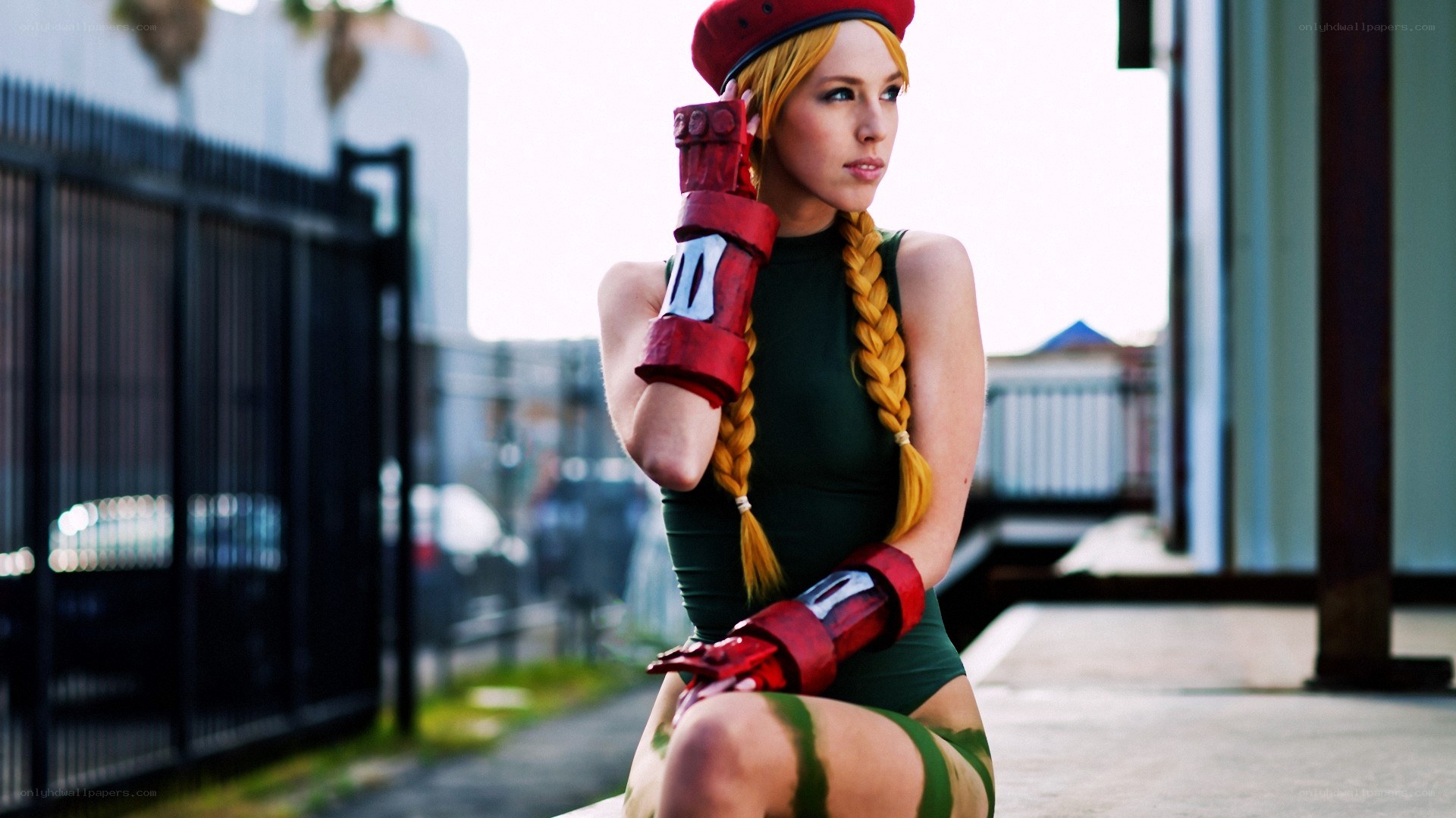 cosplayer as street fighter character