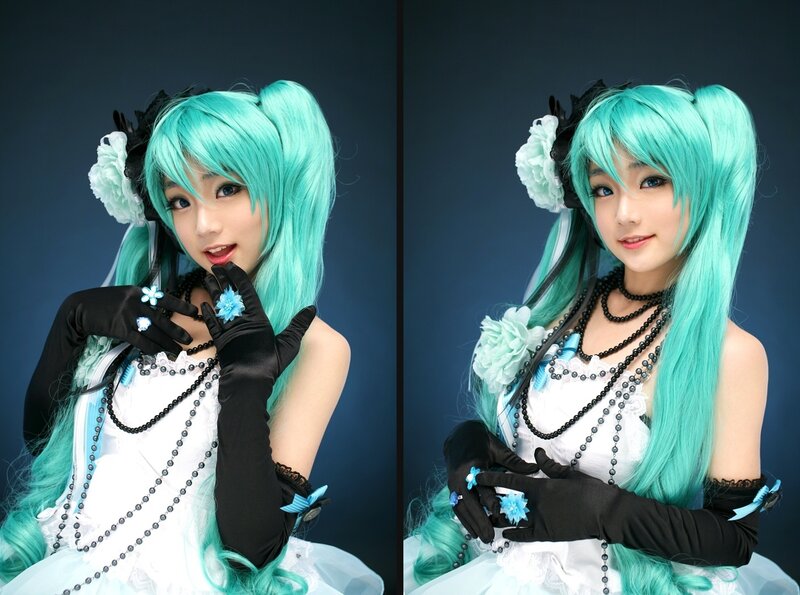 cosplayer as vocaloid character