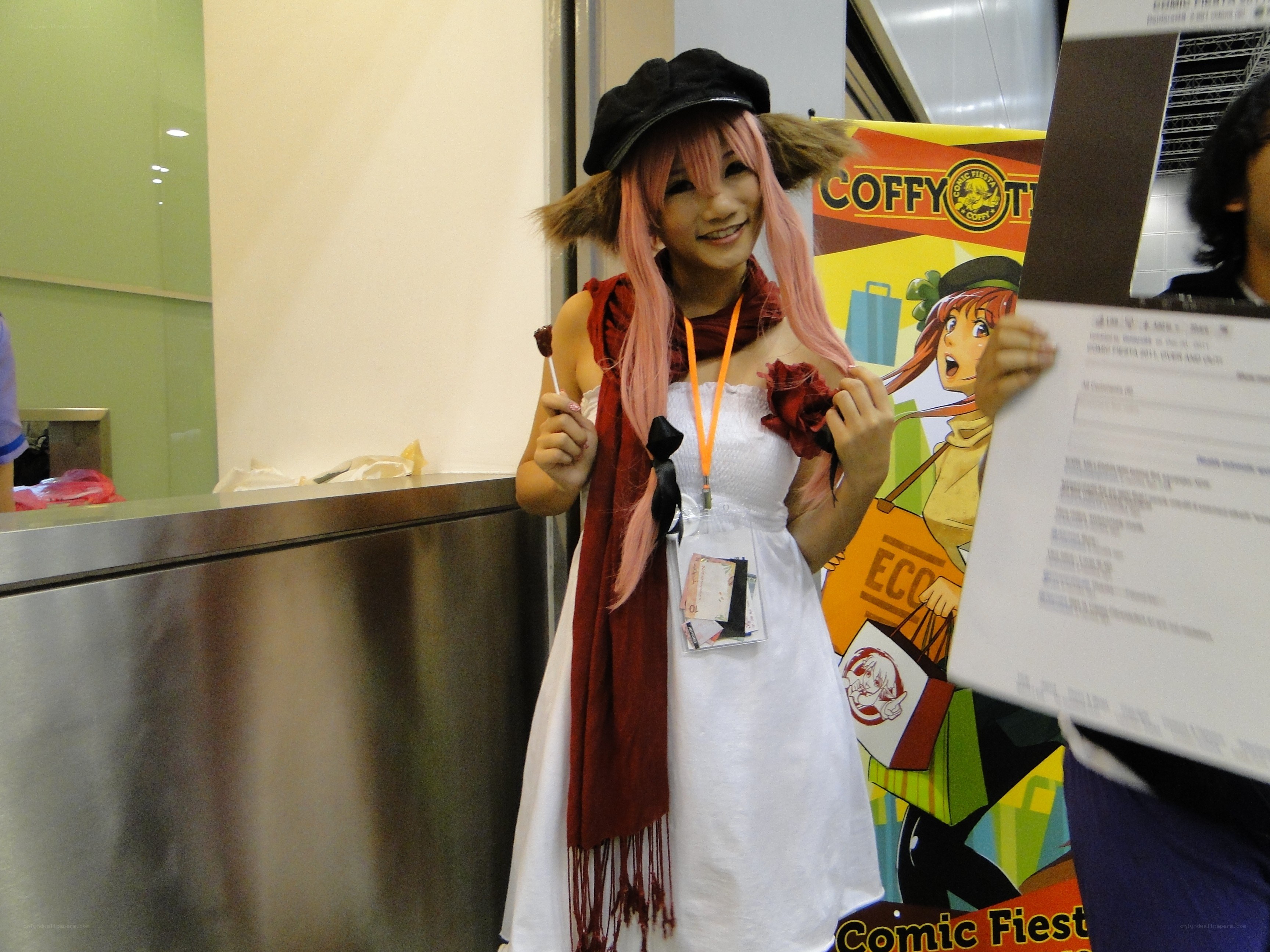 Cosplayer at comic convention
