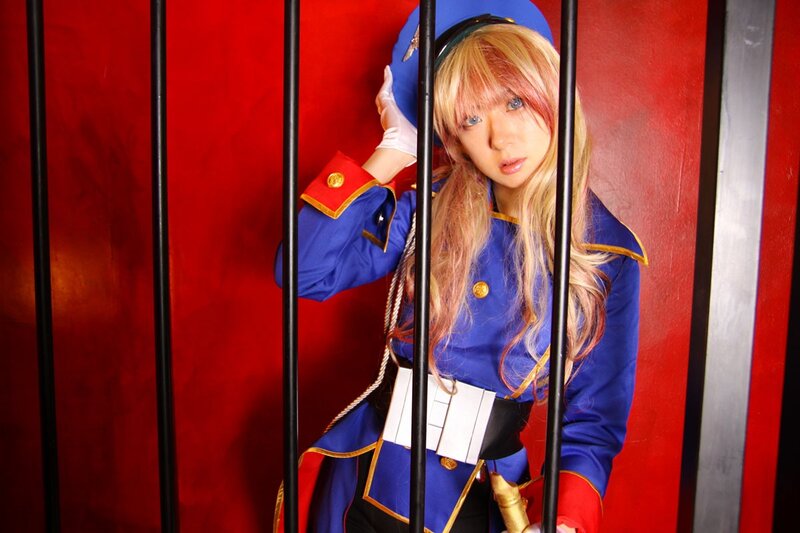 cosplayer behind bars