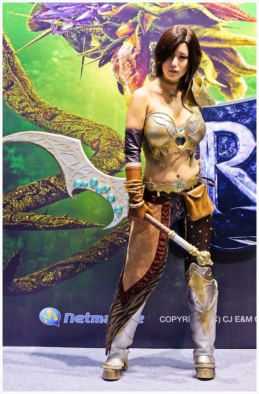 Cosplayer Holding Axe
