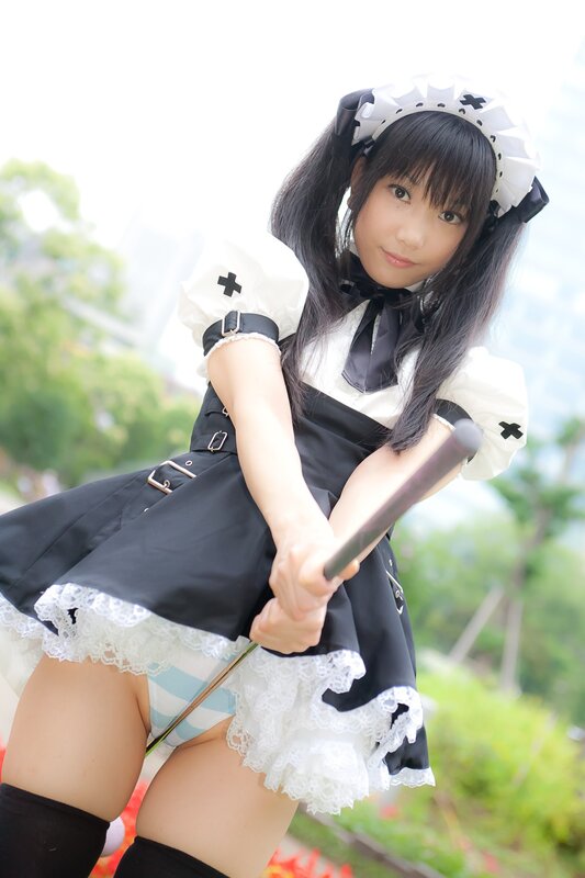 Cosplayer Holding Baton