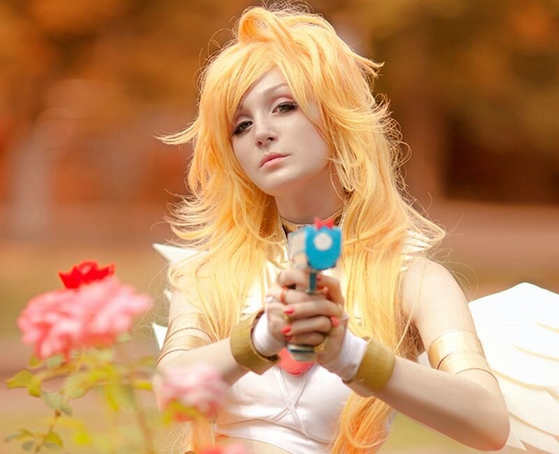 Cosplayer Holding Toy Gun