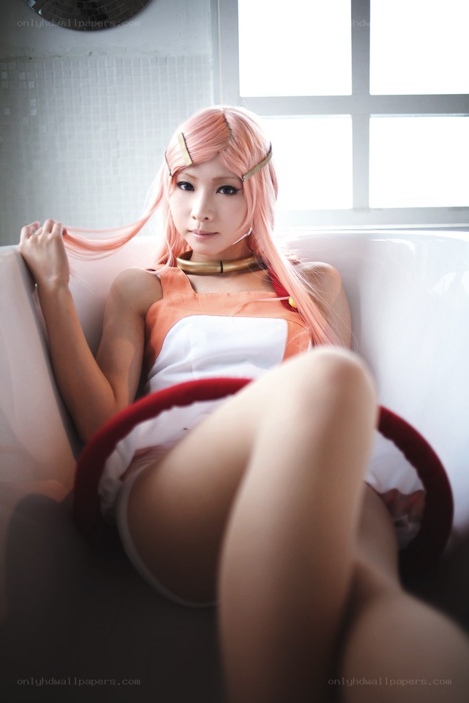 cosplayer in bathtub