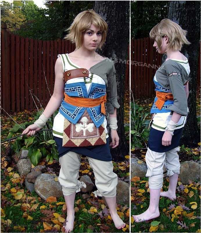 cosplayer in character outfit