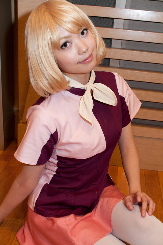 cosplayer in character outfit