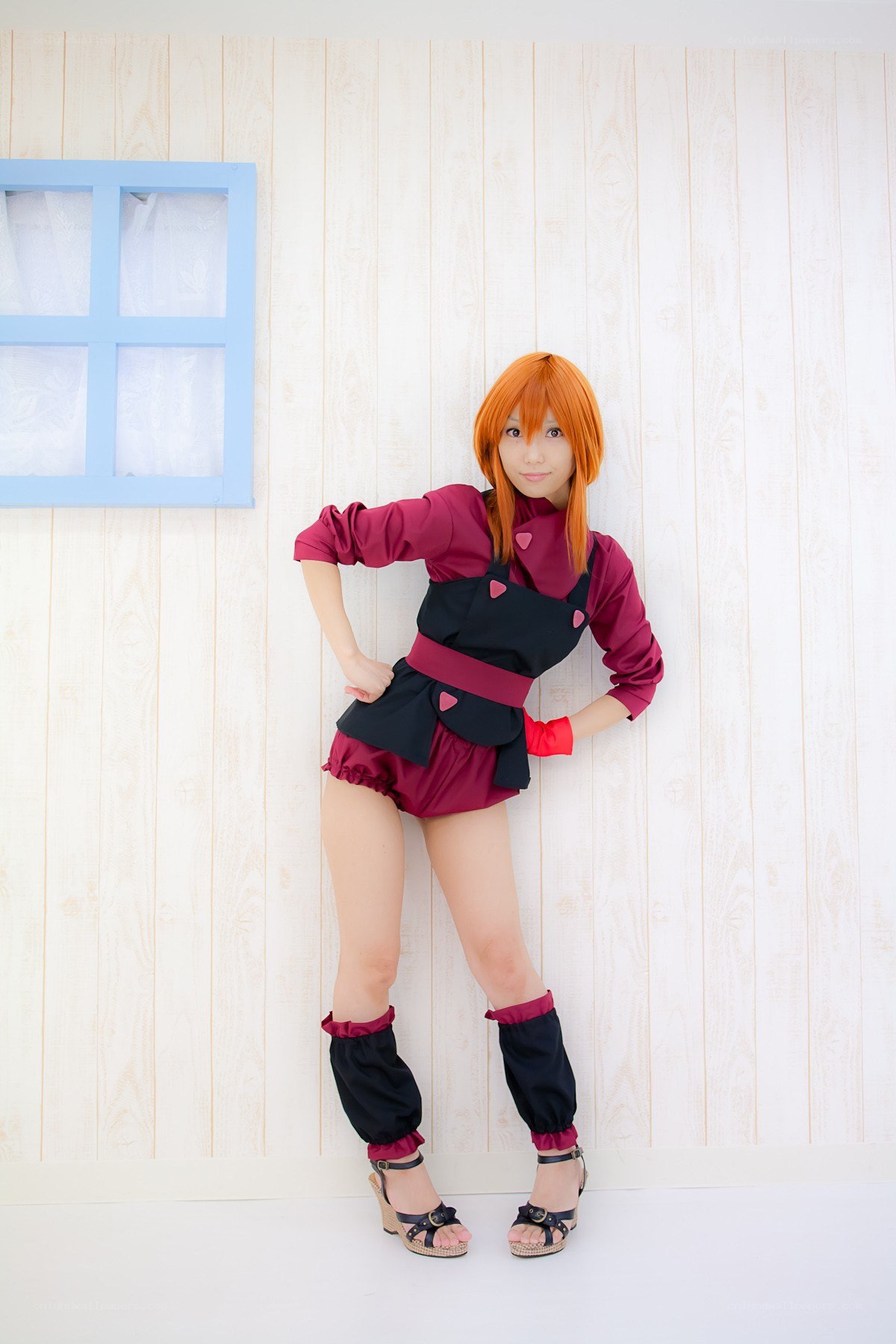 cosplayer in character outfit