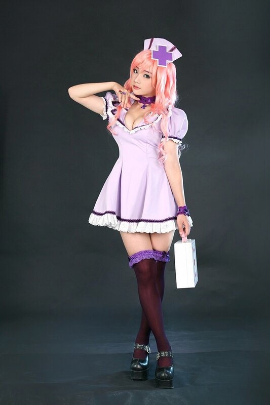 cosplayer in nurse outfit