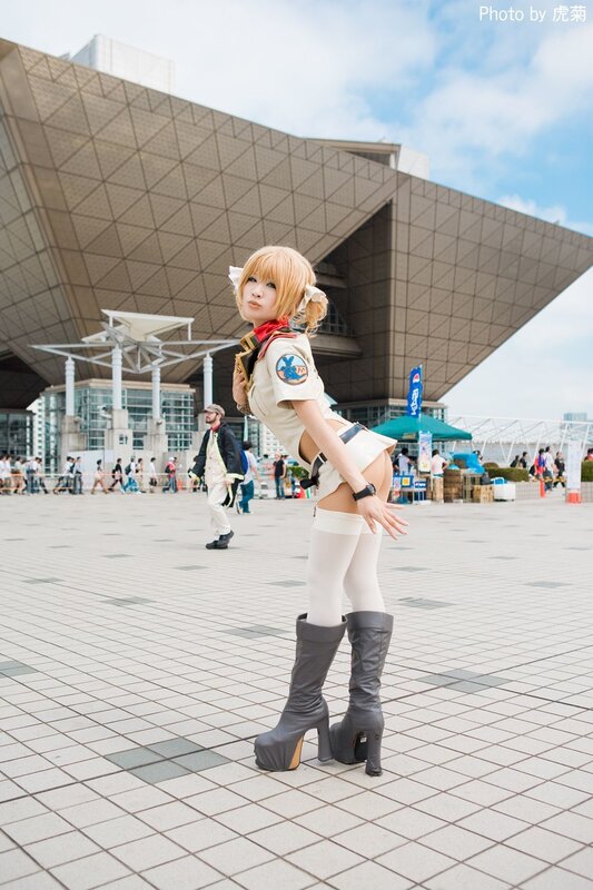 cosplayer in outdoor setting