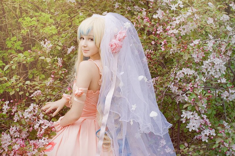 Cosplayer in Pink Dress — Serene, Spring