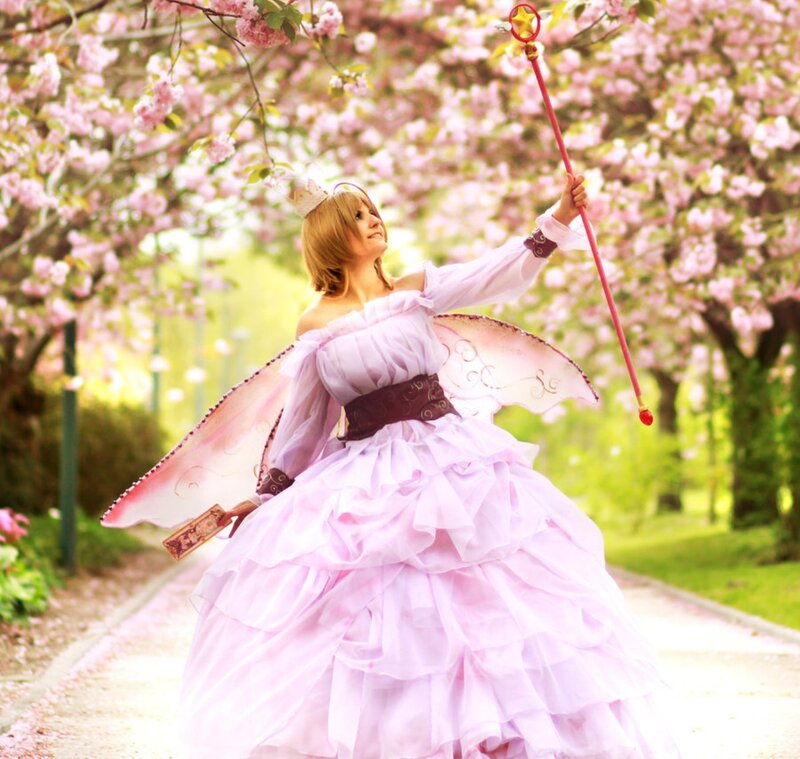 Cosplayer in Pink Dress — Serene