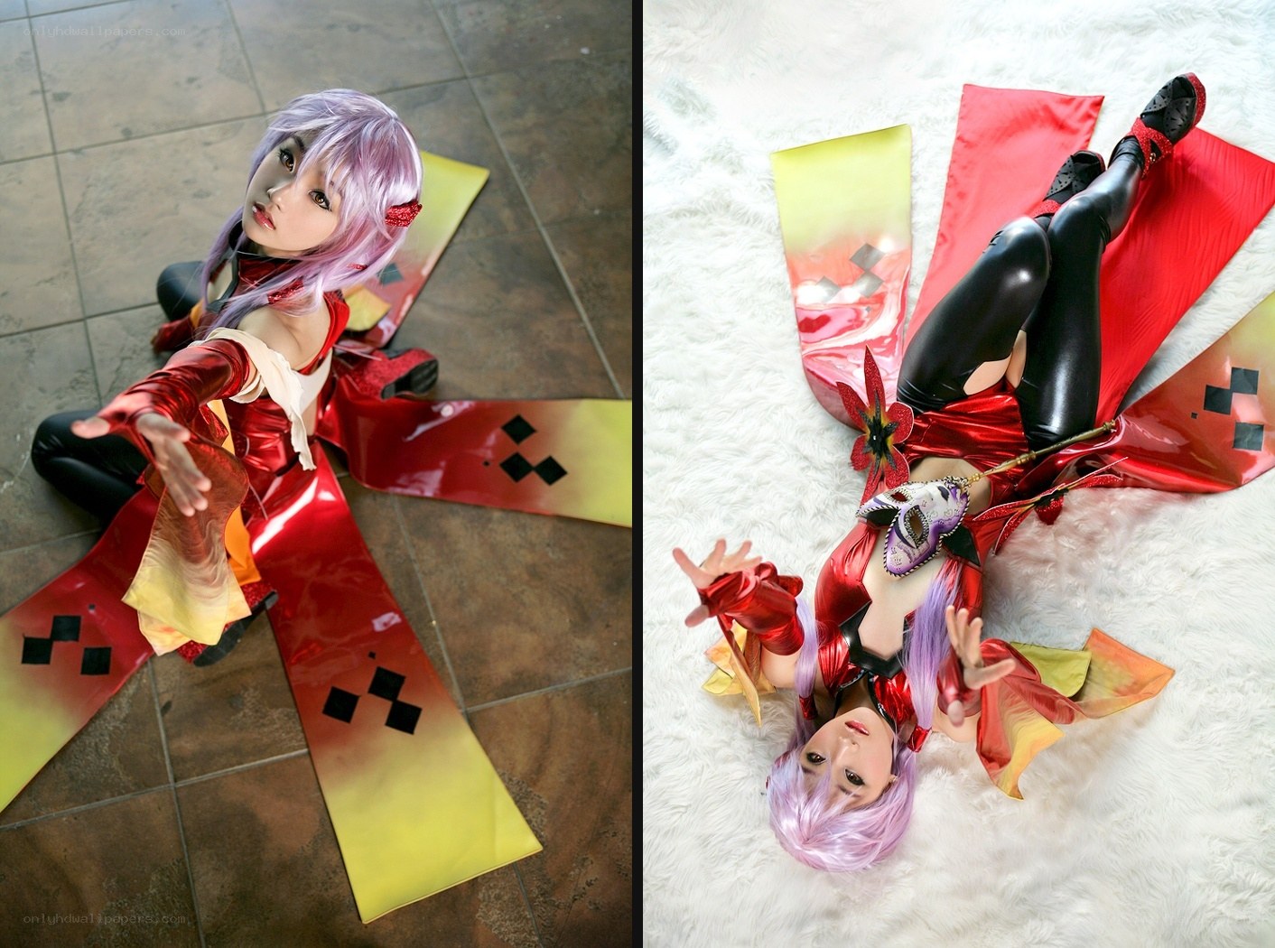 cosplayer in red costume