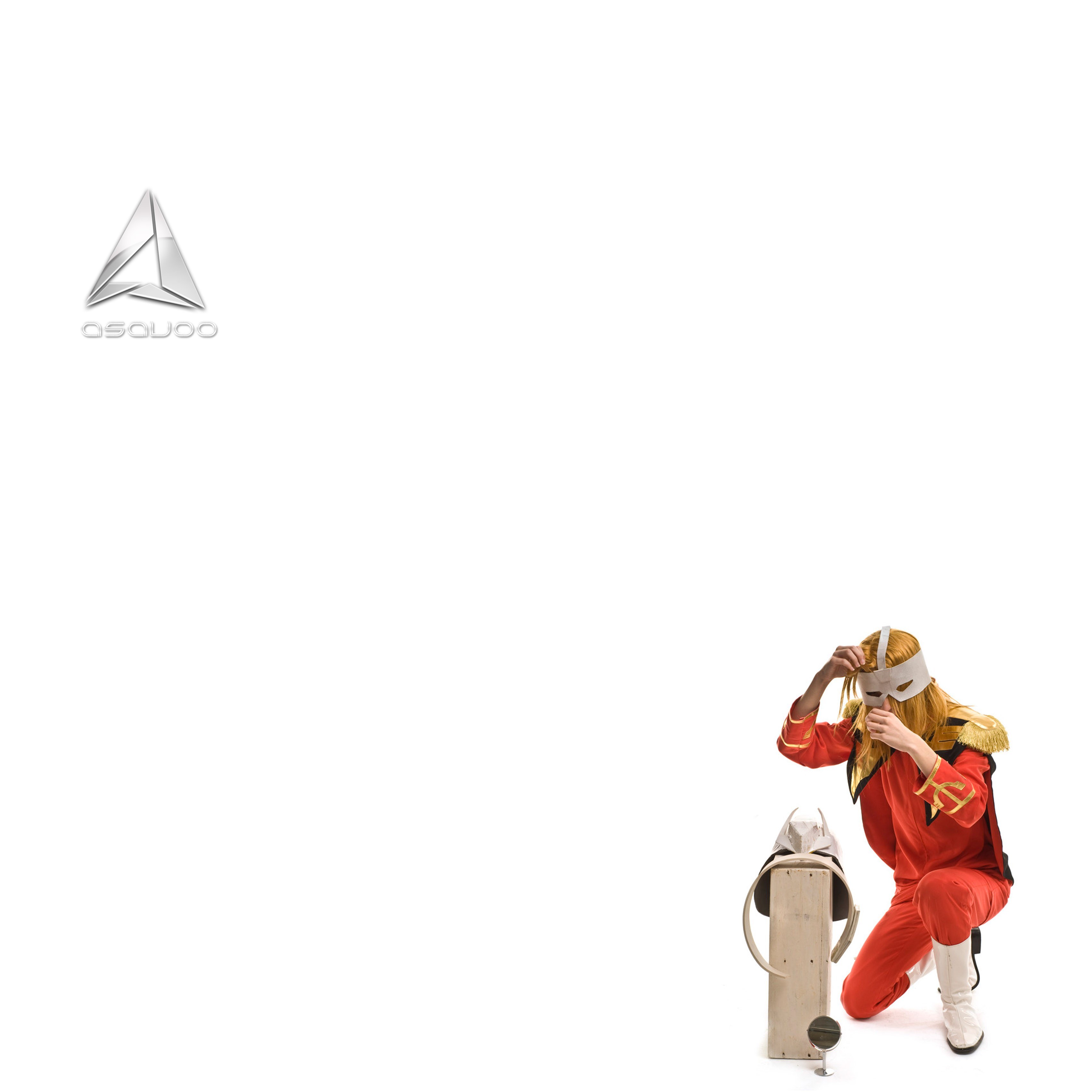 cosplayer in red costume