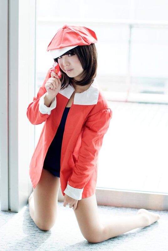 cosplayer in red jacket