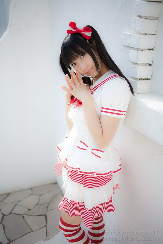 cosplayer in sailor outfit