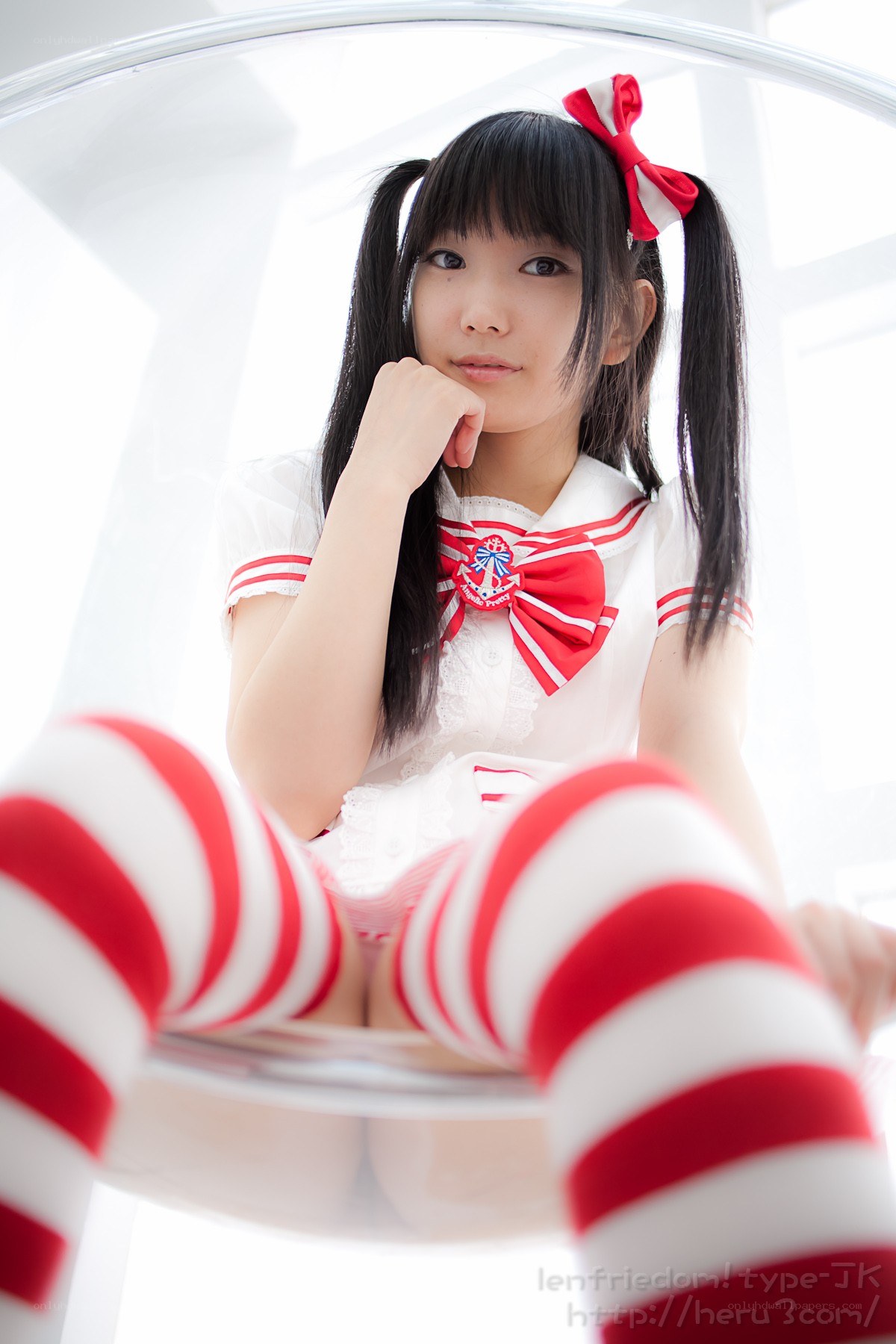 cosplayer in sailor outfit