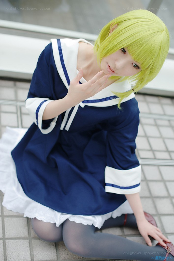 cosplayer in sailor outfit
