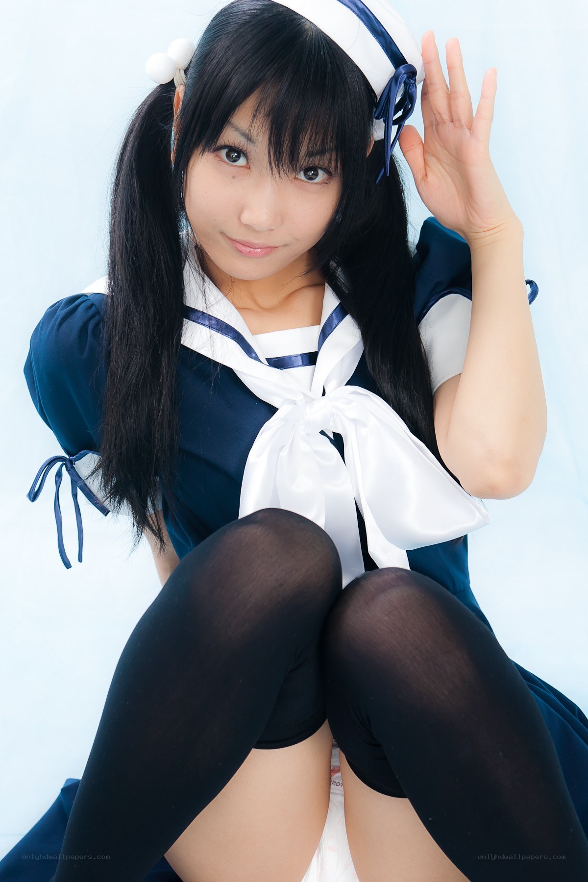 cosplayer in sailor outfit