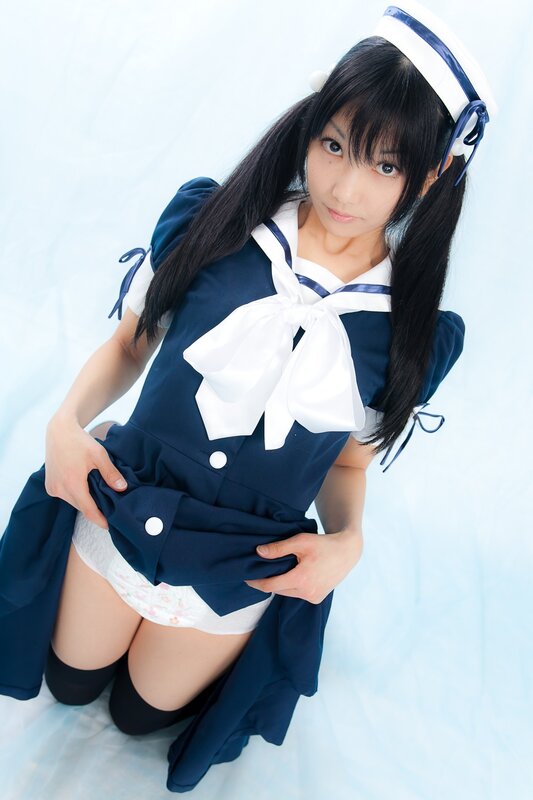cosplayer in sailor outfit