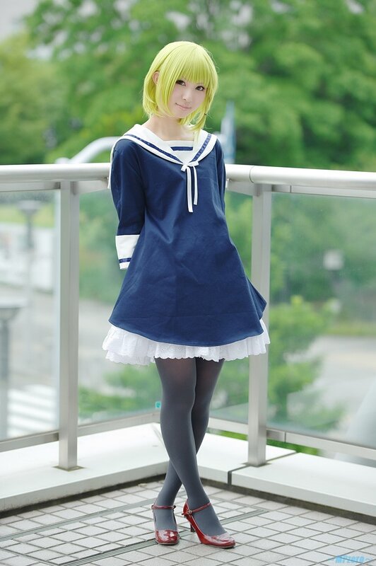 cosplayer in sailor outfit
