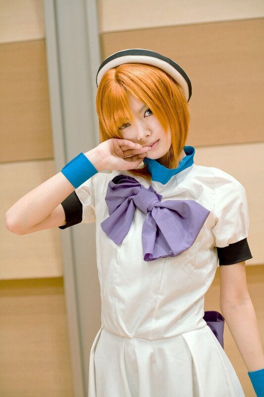 cosplayer in sailor outfit
