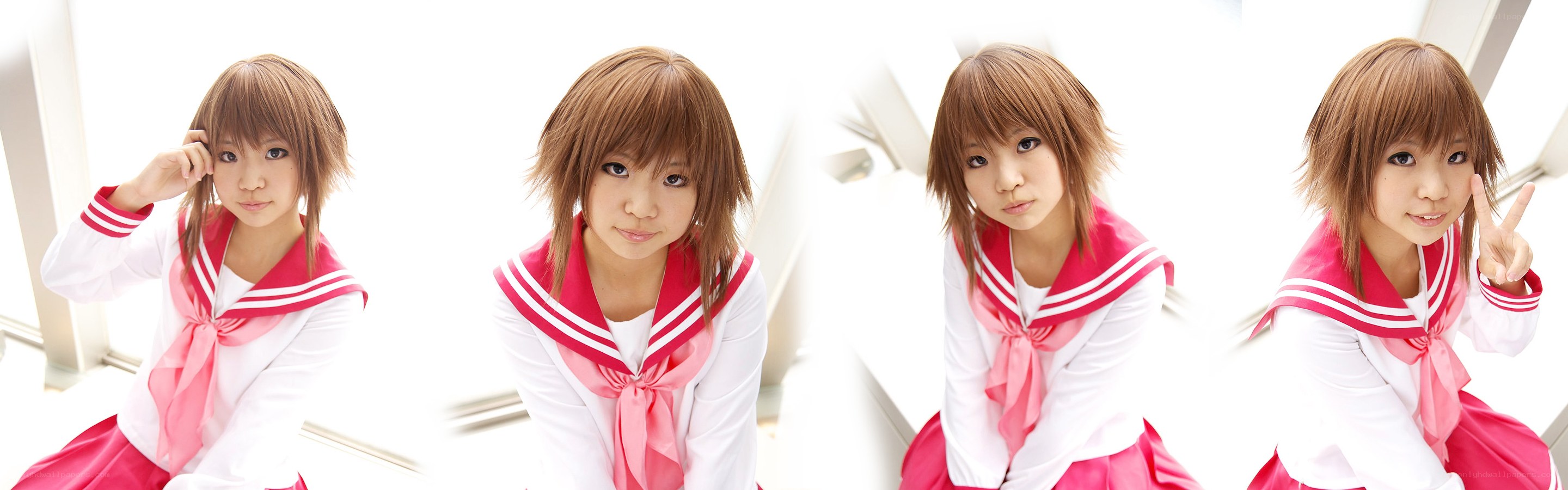 cosplayer in sailor uniform