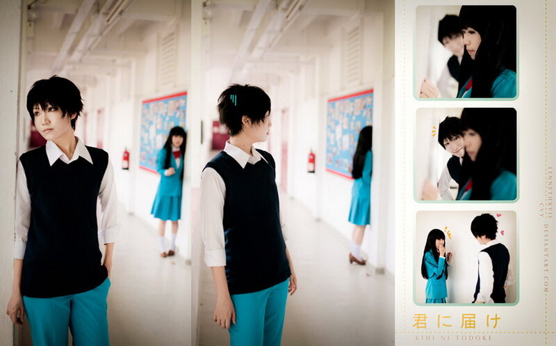 Cosplayer in School Uniform — White