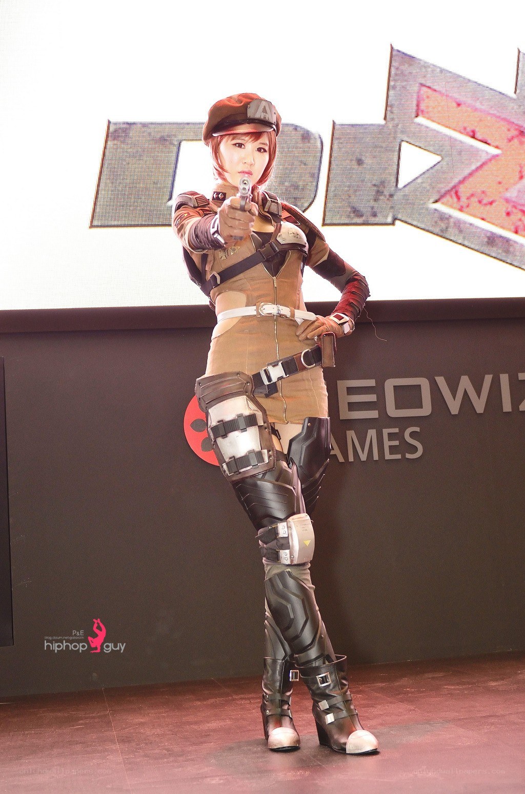 cosplayer in tactical gear