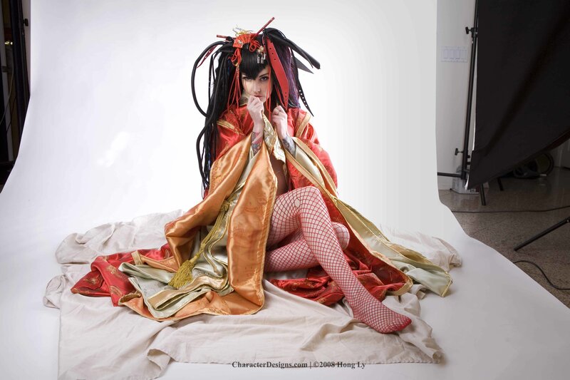 cosplayer in traditional costume