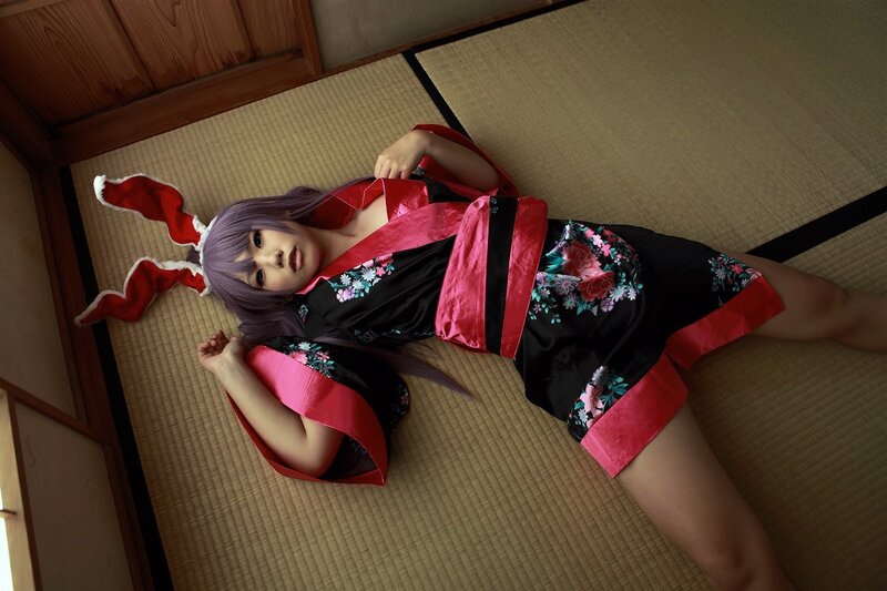cosplayer in traditional outfit