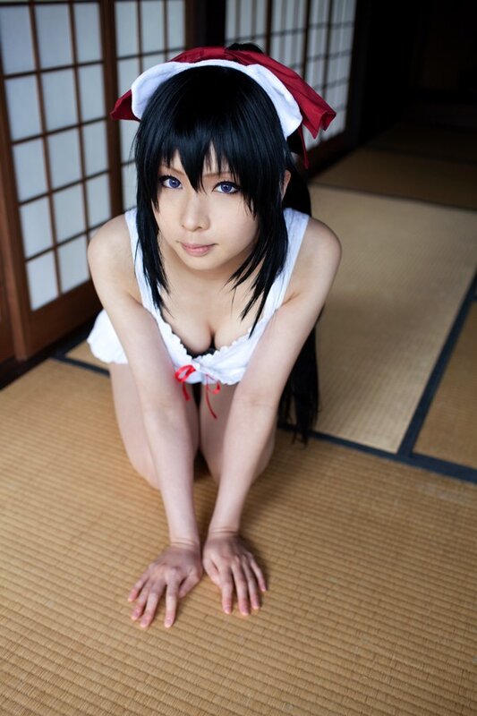 cosplayer in traditional outfit