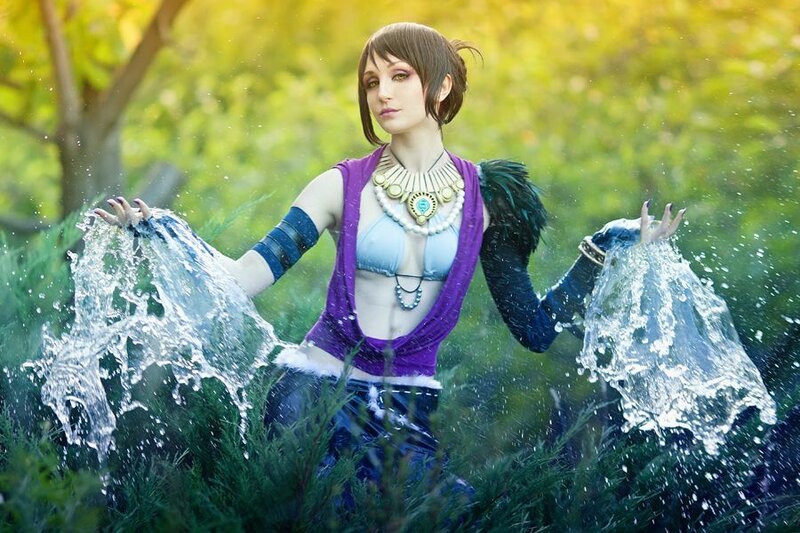 Cosplayer in Water