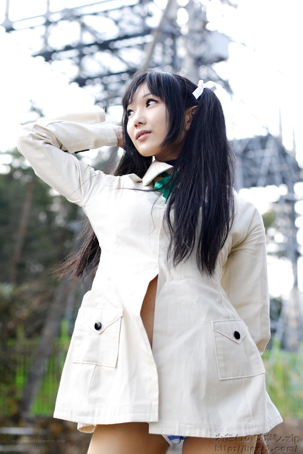 cosplayer in white coat
