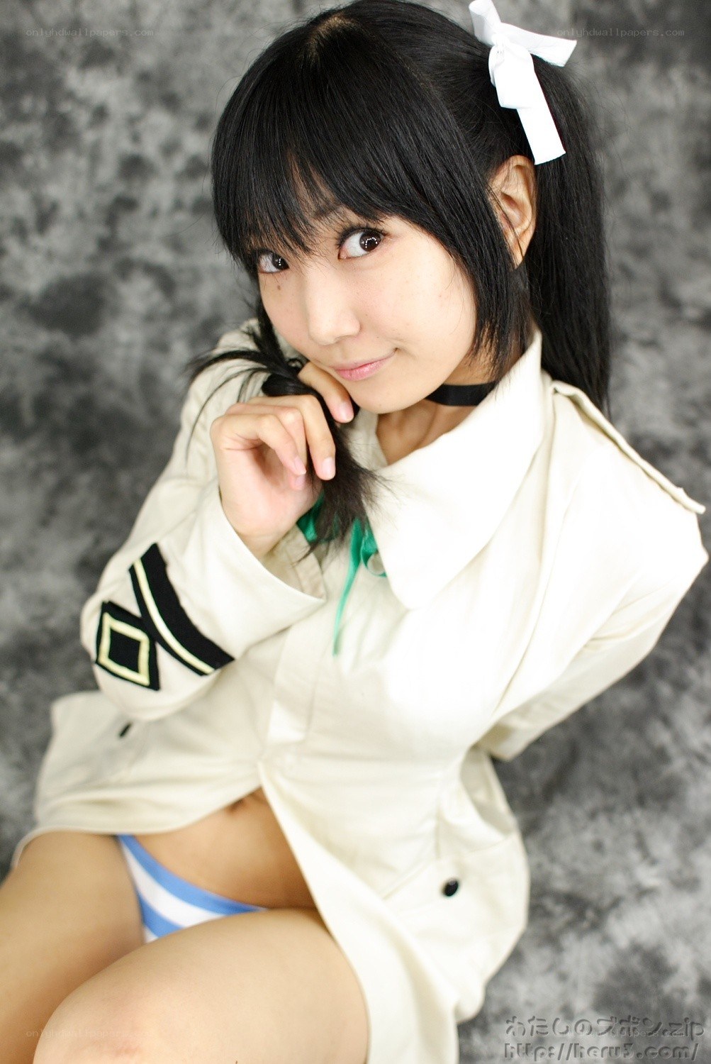 cosplayer in white coat