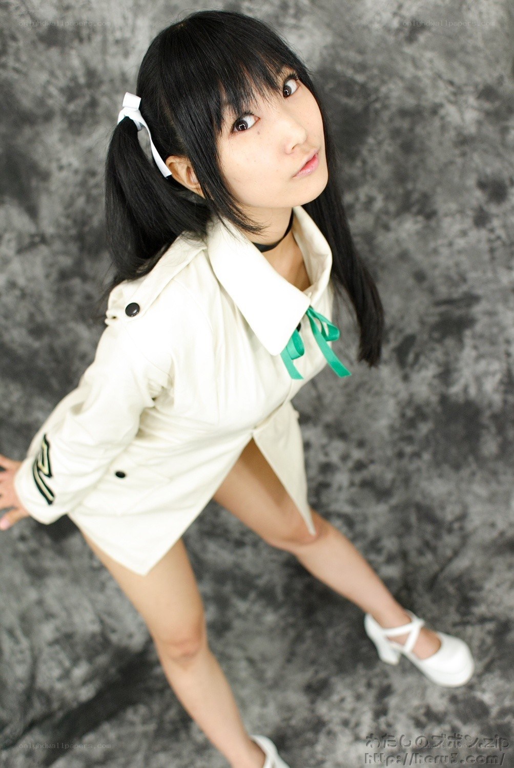 cosplayer in white coat