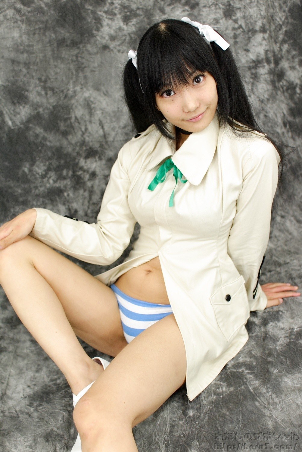 cosplayer in white coat