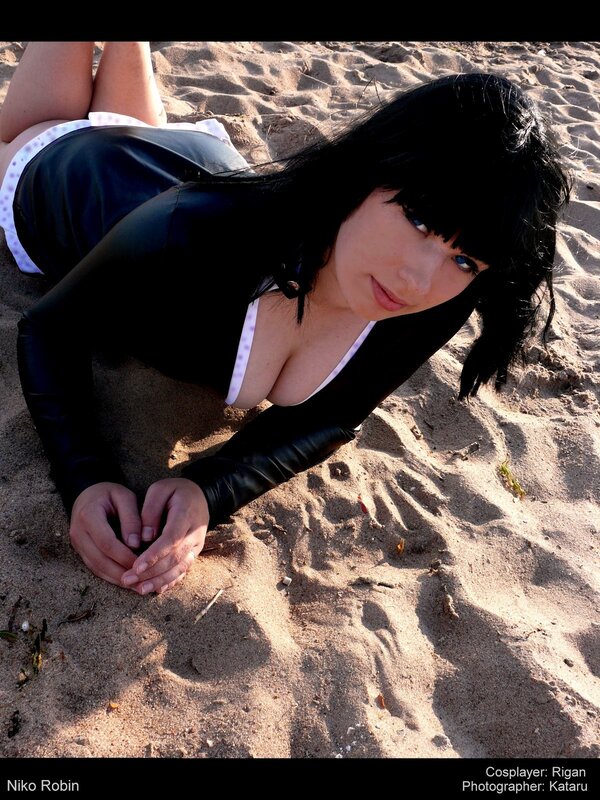 Cosplayer on Beach — Brown