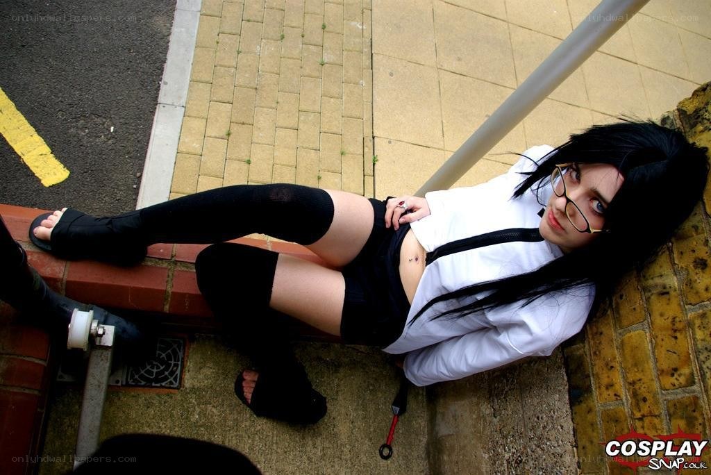 cosplayer on sidewalk