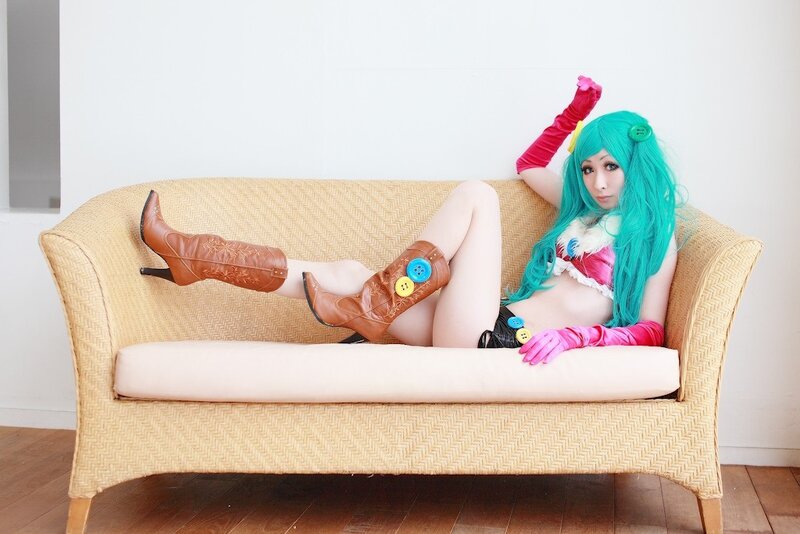 Cosplayer on Sofa