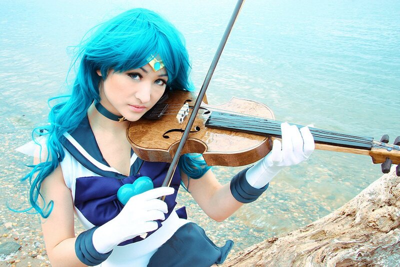 Cosplayer Playing Violin