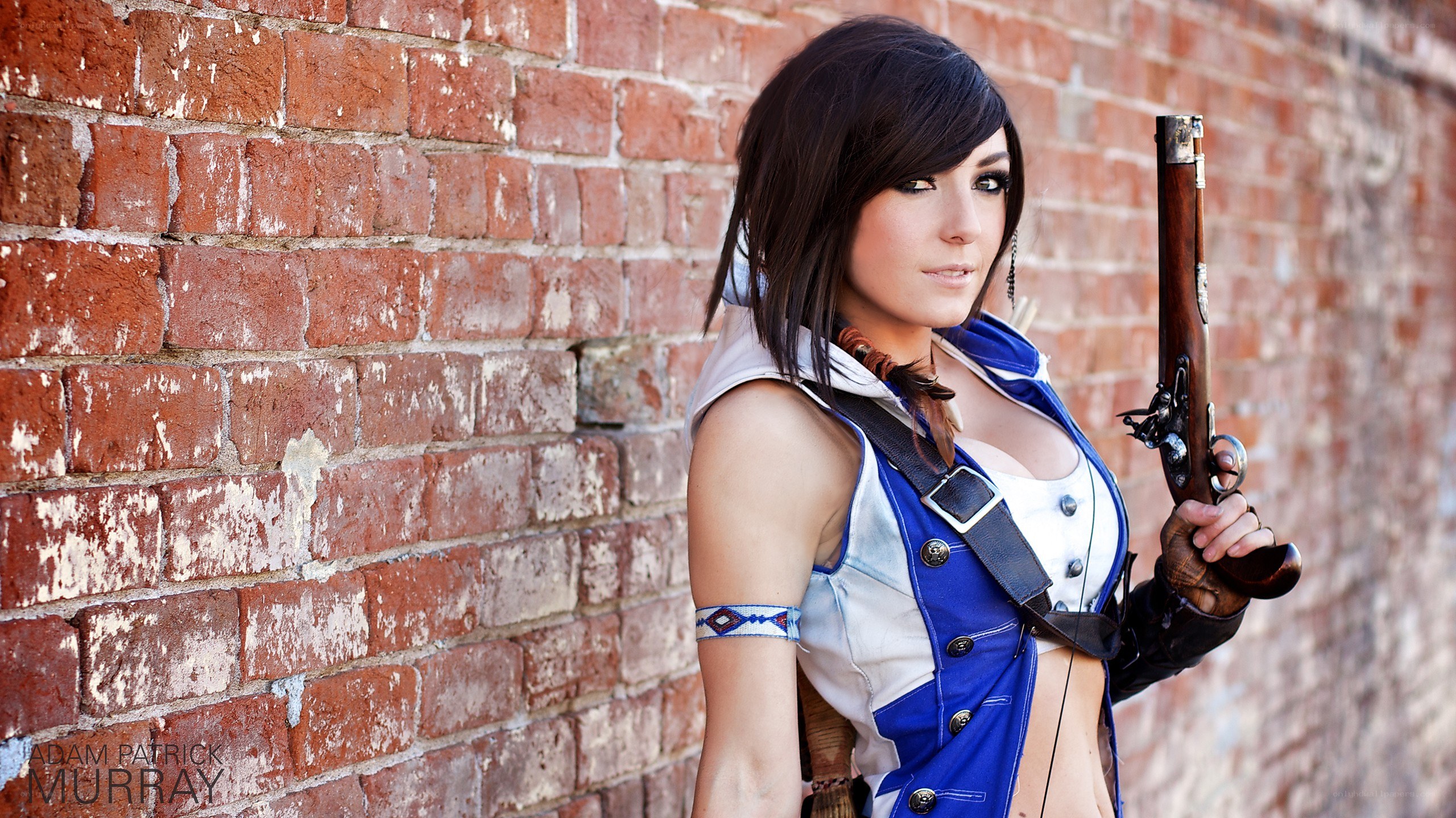 cosplayer with a musket