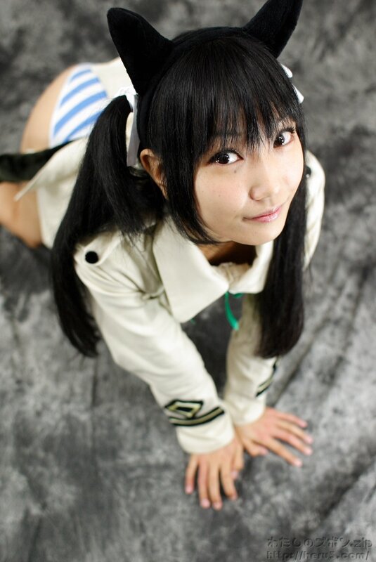 cosplayer with cat ears