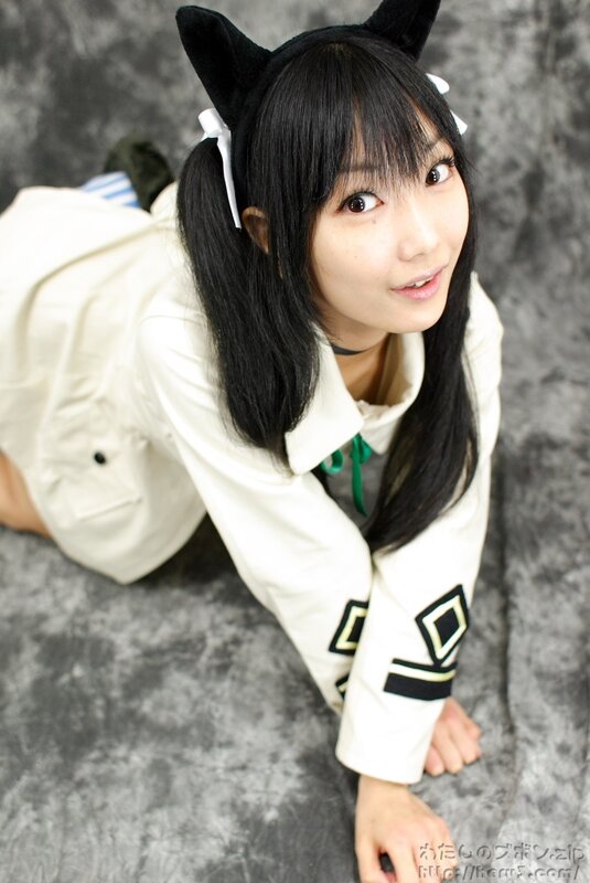 cosplayer with cat ears