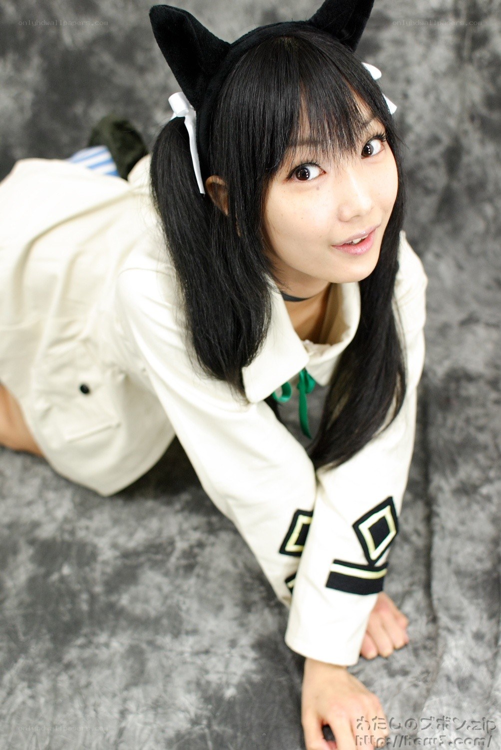 cosplayer with cat ears