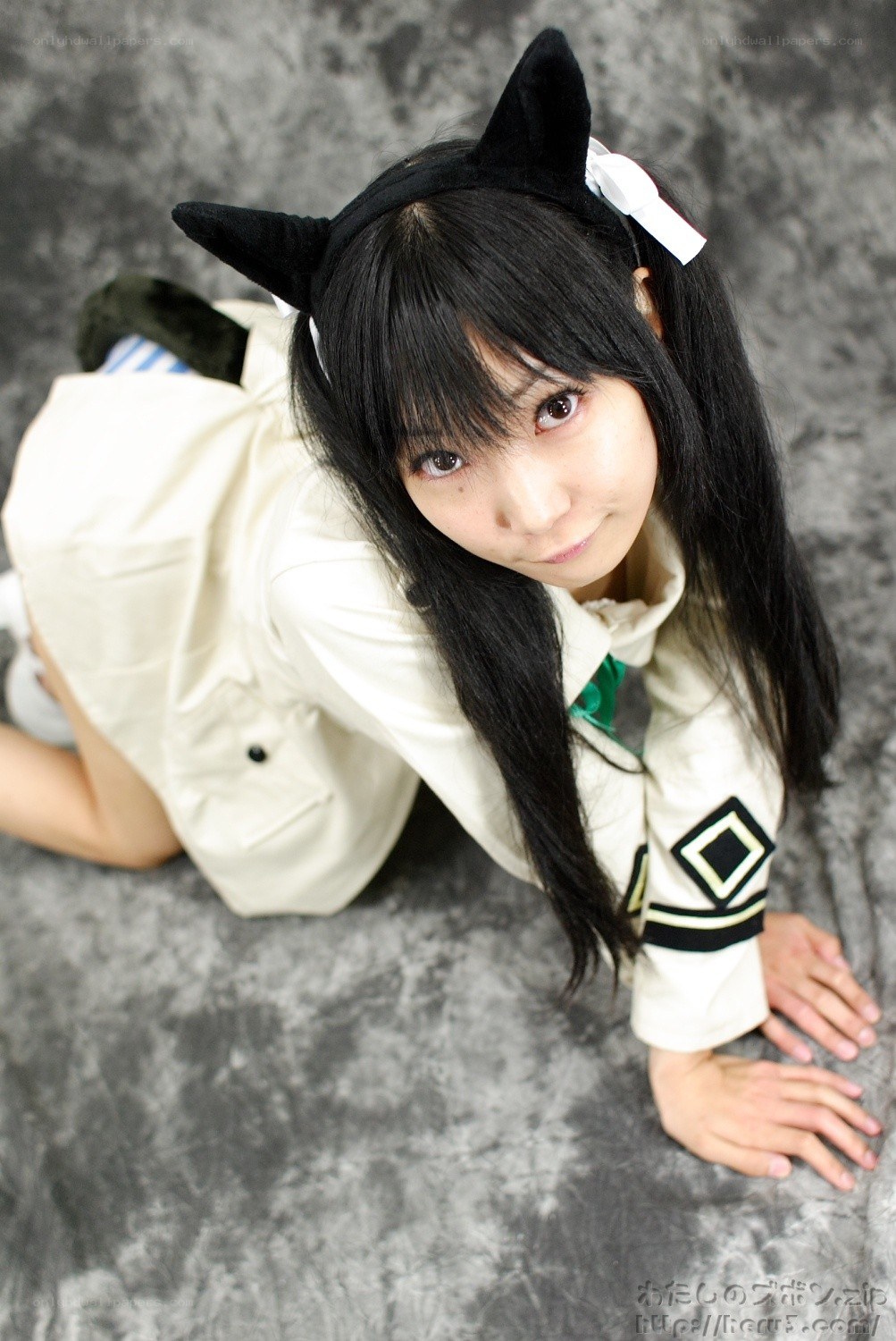 cosplayer with cat ears